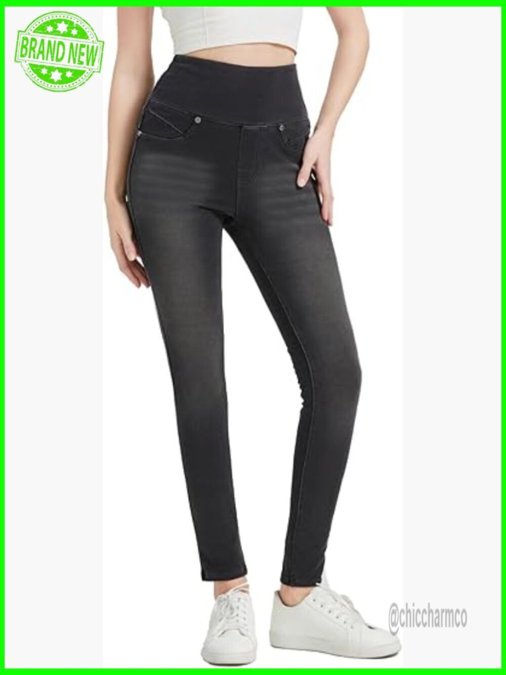 High Waisted Jegging Premium Stretch Slim Fit Jeans Tummy Control